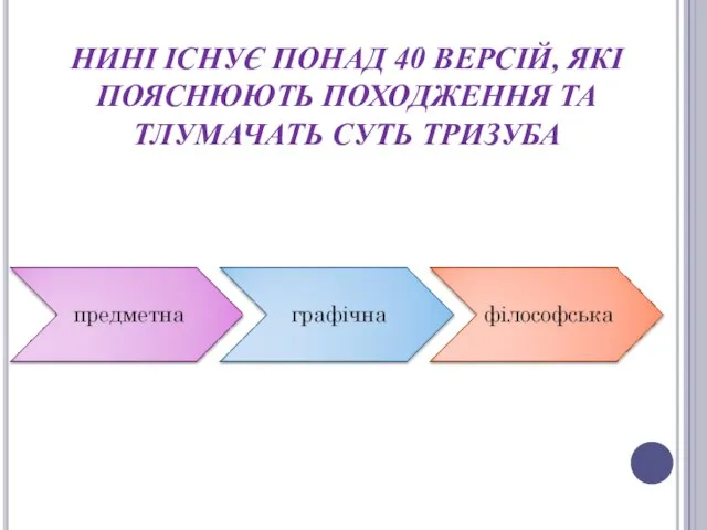 НИНІ ІСНУЄ ПОНАД 40 ВЕРСІЙ, ЯКІ ПОЯСНЮЮТЬ ПОХОДЖЕННЯ ТА ТЛУМАЧАТЬ СУТЬ ТРИЗУБА