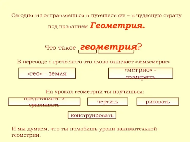 Сегодня ты отправляешься в путешествие – в чудесную страну под названием