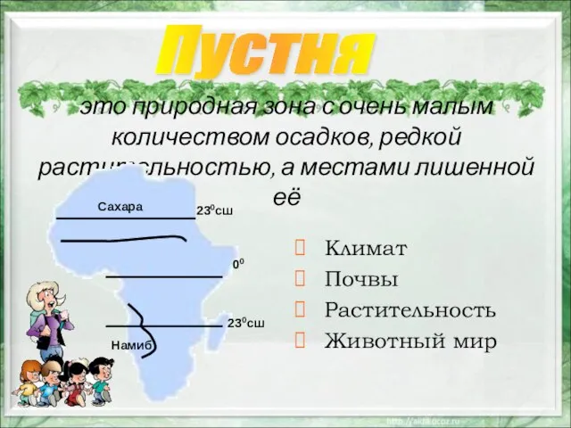 это природная зона с очень малым количеством осадков, редкой растительностью, а