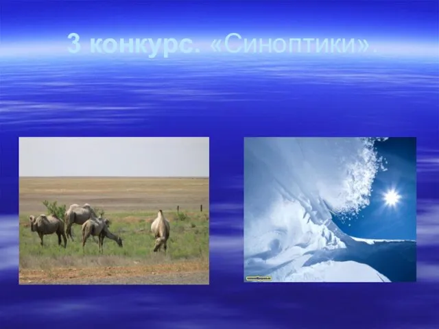 3 конкурс. «Синоптики».