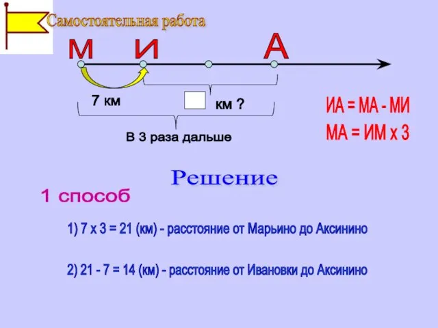 И М А В 3 раза дальше ИА = МА -