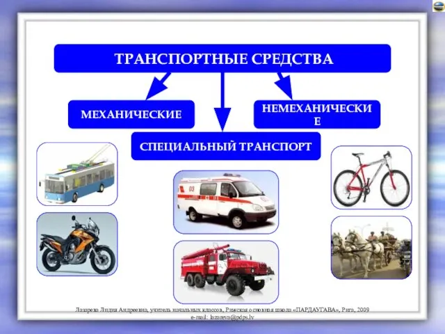 ТРАНСПОРТНЫЕ СРЕДСТВА МЕХАНИЧЕСКИЕ СПЕЦИАЛЬНЫЙ ТРАНСПОРТ НЕМЕХАНИЧЕСКИЕ