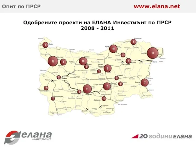 ЕЛАНА Инвестмънт: Опит по ПРСР Одобрените проекти на ЕЛАНА Инвестмънт по