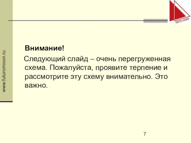 www.futuromicon.ru Внимание! Следующий слайд – очень перегруженная схема. Пожалуйста, проявите терпение