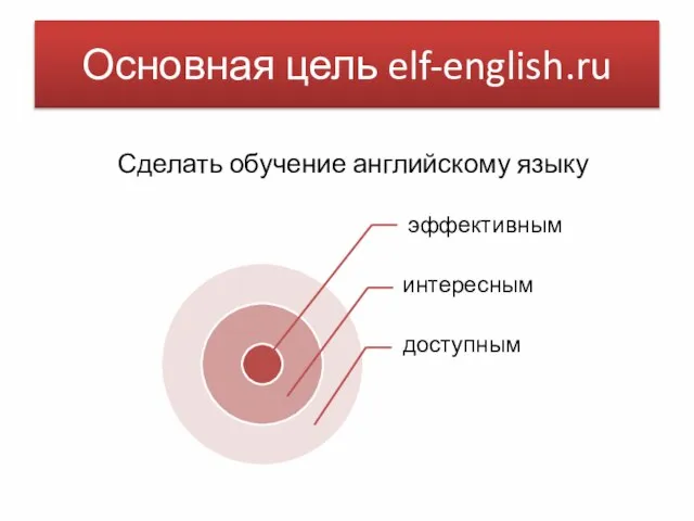 Основная цель elf-english.ru