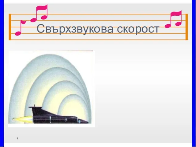 Свърхзвукова скорост Ако скороста на автомобила превиши скоростта на звука, звукът