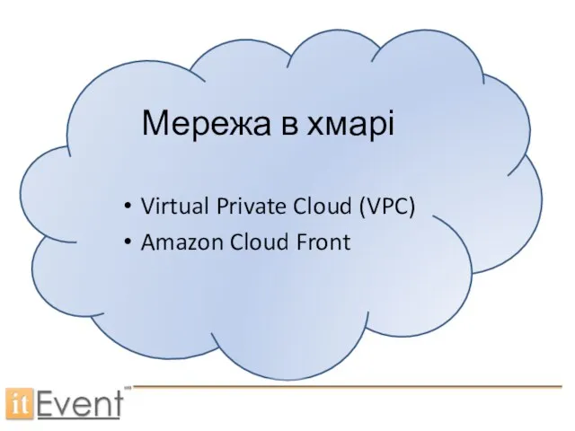 Мережа в хмарі Virtual Private Cloud (VPC) Amazon Cloud Front