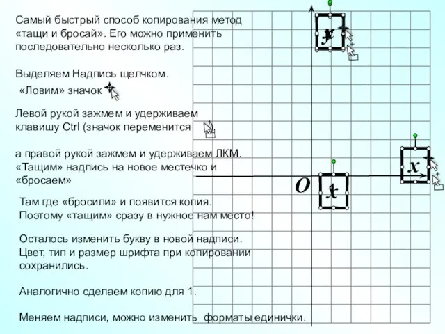 x x Самый быстрый способ копирования метод «тащи и бросай». Его