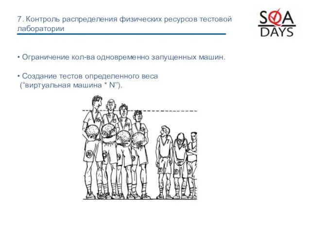 Ограничение кол-ва одновременно запущенных машин. Создание тестов определенного веса (“виртуальная машина