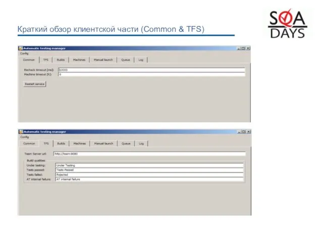 Краткий обзор клиентской части (Common & TFS)