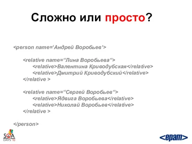 Сложно или просто? Валентина Криводубская Дмитрий Криводубский Ядвига Воробьева Николай Воробьев