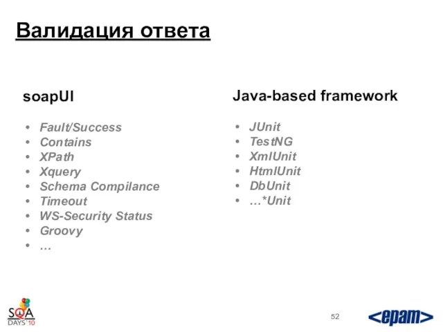 Валидация ответа soapUI Fault/Success Contains XPath Xquery Schema Compilance Timeout WS-Security