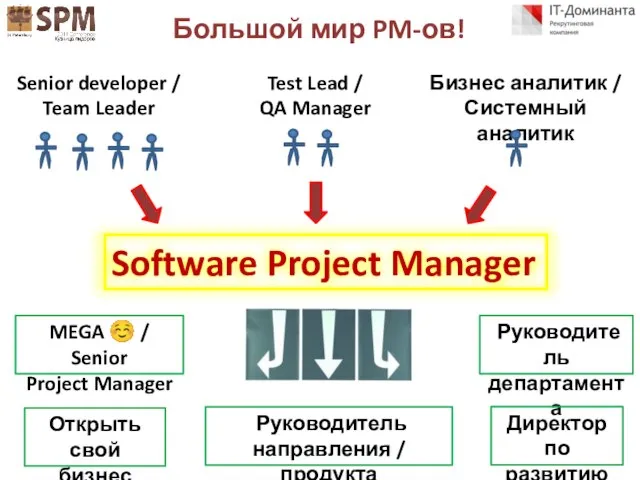 Большой мир PM-ов! Software Project Manager Test Lead / QA Manager