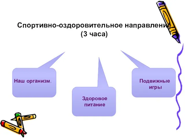 Спортивно-оздоровительное направление (3 часа)