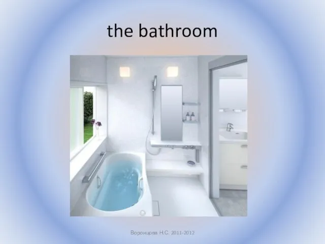 the bathroom Воронцова Н.С. 2011-2012