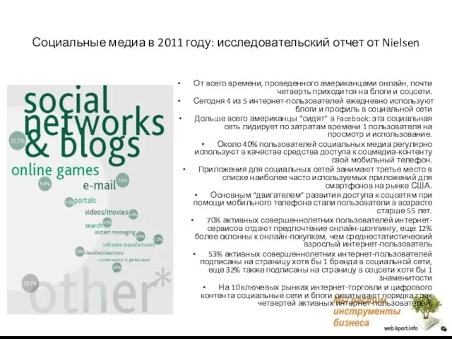 Социальные медиа в 2011 году: исследовательский отчет от Nielsen От всего