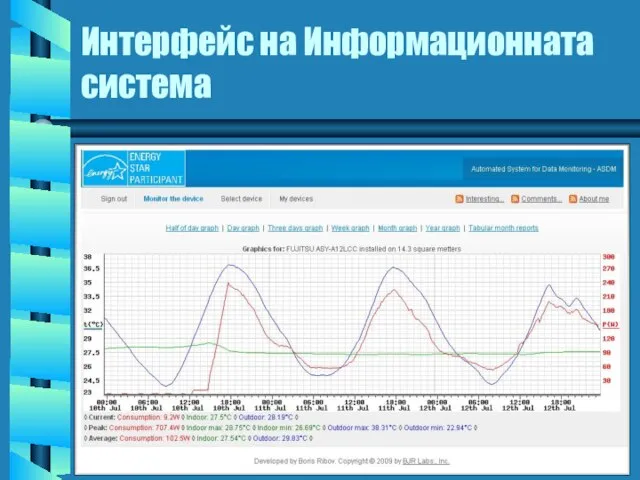 Интерфейс на Информационната система