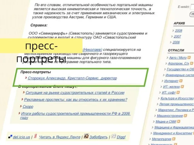 пресс-портреты