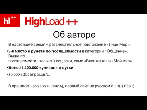 Об авторе В настоящее время – развлекательное приложение «Лице-Мер»: 5-е место