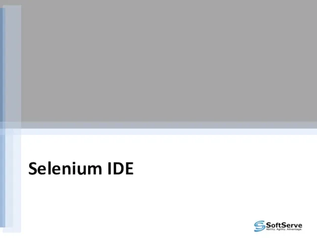 Selenium IDE