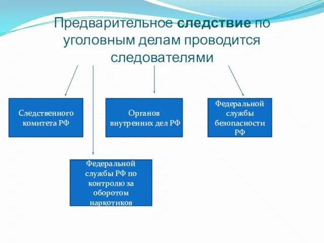 Предварительное следствие по уголовным делам проводится следователями Следственного комитета РФ Органов