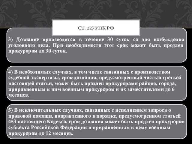Ст. 223 УПК РФ