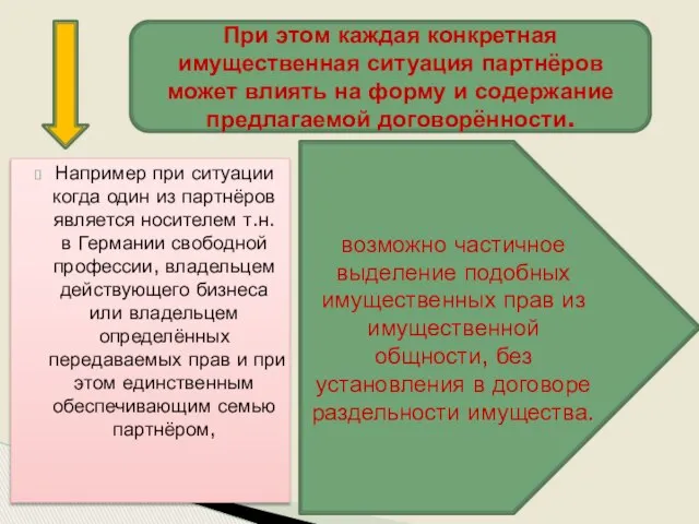 Например при ситуации когда один из партнёров является носителем т.н. в