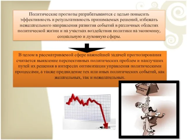 Политические прогнозы разрабатываются с целью повысить эффективность и результативность принимаемых решений,