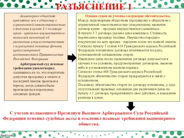 Акционерное общество предъявило иск к обществу с ограниченной ответственностью о внесении