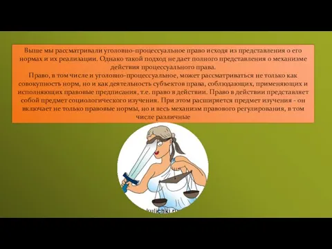 Выше мы рассматривали уголовно-процессуальное право исходя из представления о его нормах