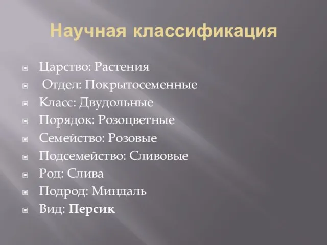 Научная классификация Царство: Растения Отдел: Покрытосеменные Класс: Двудольные Порядок: Розоцветные Семейство: