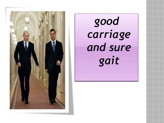 good carriage and sure gait