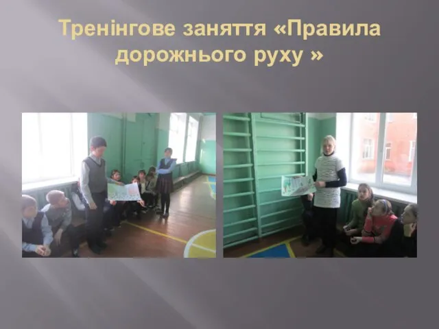 Тренінгове заняття «Правила дорожнього руху »