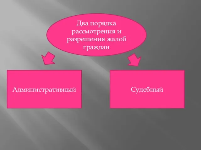 Два порядка рассмотрения и разрешения жалоб граждан Административный Судебный