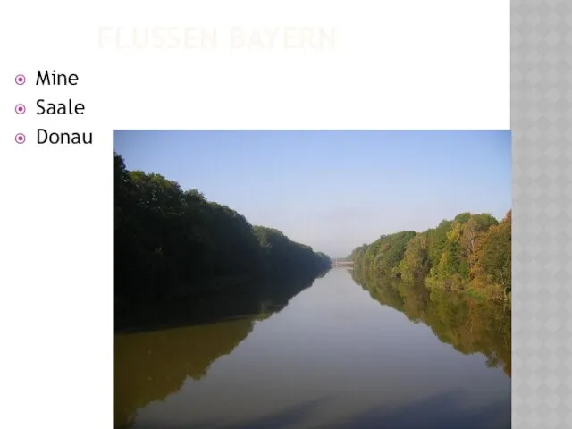 Flussen Bayern Mine Saale Donau