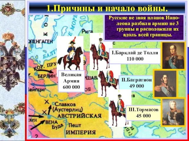 Летом 1812 г. французская ар-мия численностью 600 000 человек сосредоточилась на