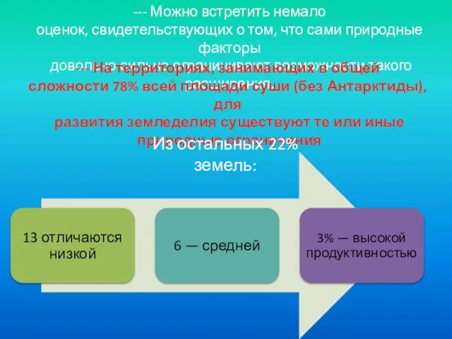 --- Можно встретить немало оценок, свидетельствующих о том, что сами природные