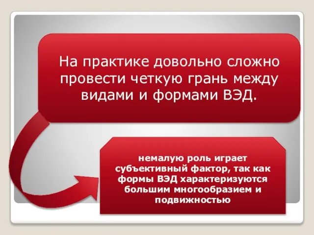 На практике довольно сложно провести четкую грань между видами и формами