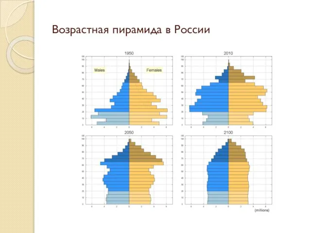 Возрастная пирамида в России