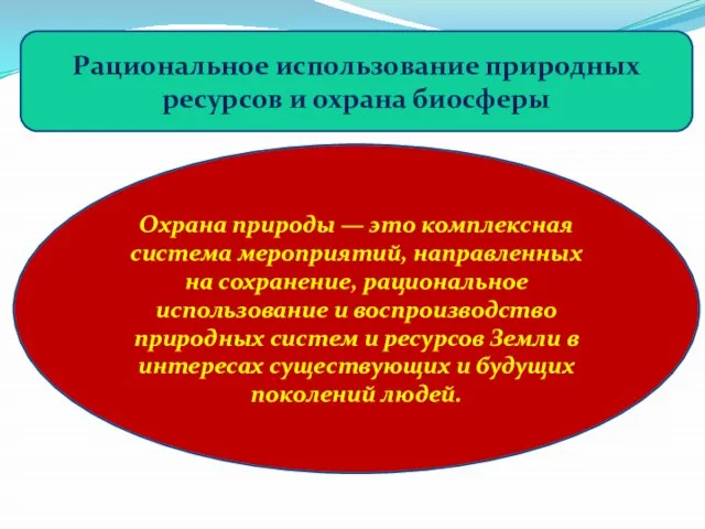 Охрана природы — это комплексная система мероприятий, направленных на сохранение, рациональное