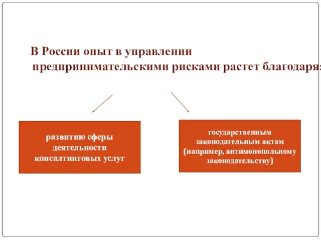 В России опыт в управлении предпринимательскими рисками растет благодаря: развитию сферы