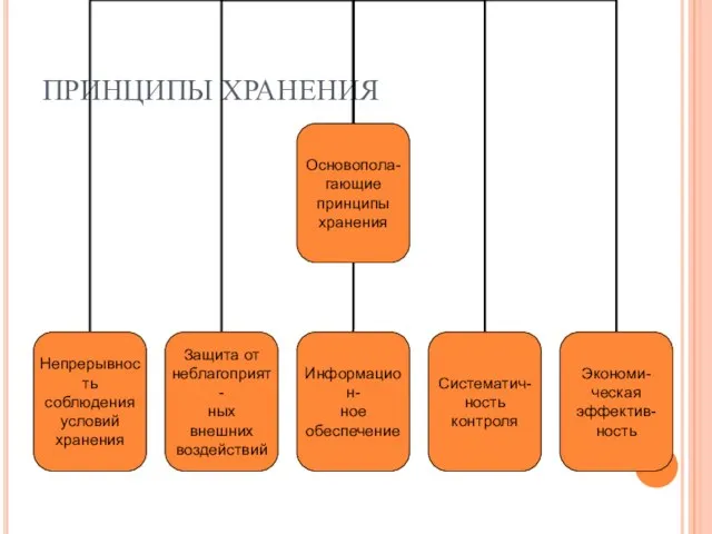 ПРИНЦИПЫ ХРАНЕНИЯ