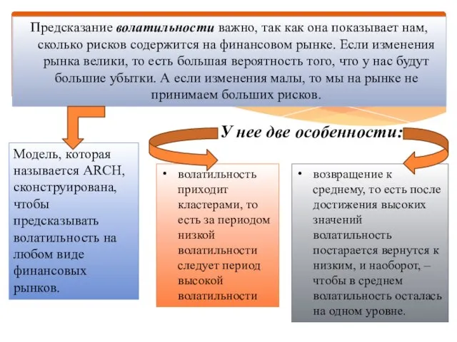 Предсказание волатильности важно, так как она показывает нам, сколько рисков содержится