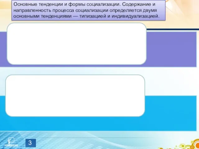 Основные тенденции и формы социализации. Содержание и направленность процесса социализации определяется