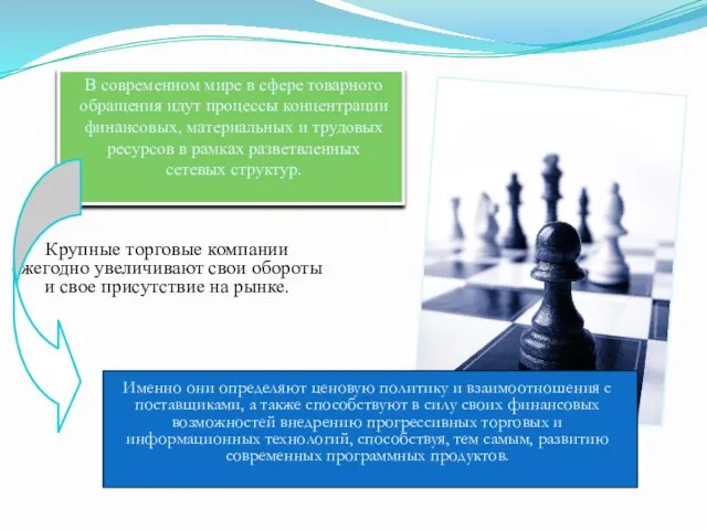 Крупные торговые компании ежегодно увеличивают свои обороты и свое присутствие на