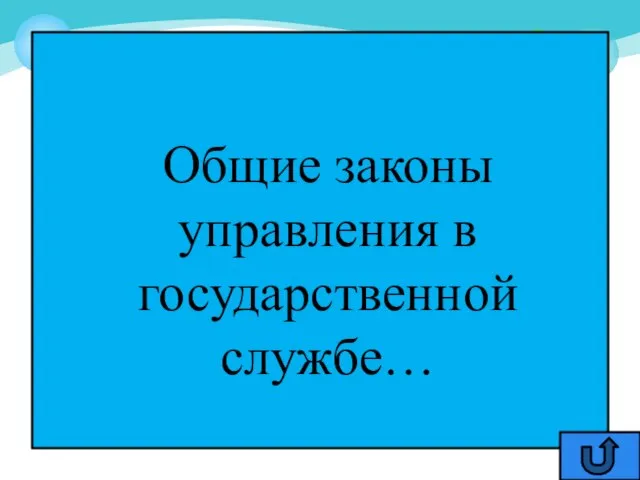 Общие законы управления в государственной службе…