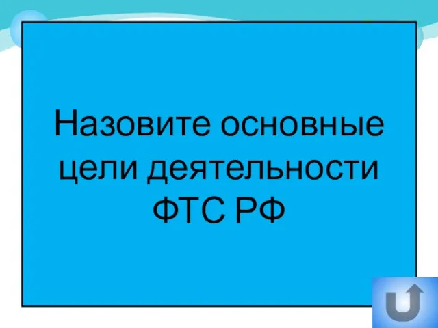 Назовите основные цели деятельности ФТС РФ