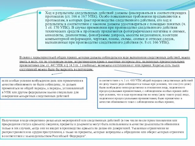 Ход и результаты следственных действий должны фиксироваться в соответствующих протоколах (ст.