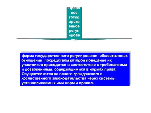 форма государственного регулирования общественных отношений, посредством которой поведение их участников приводится