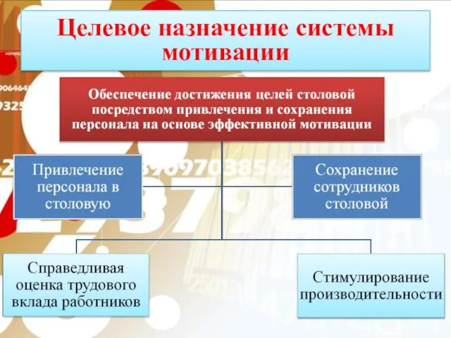 Целевое назначение системы мотивации